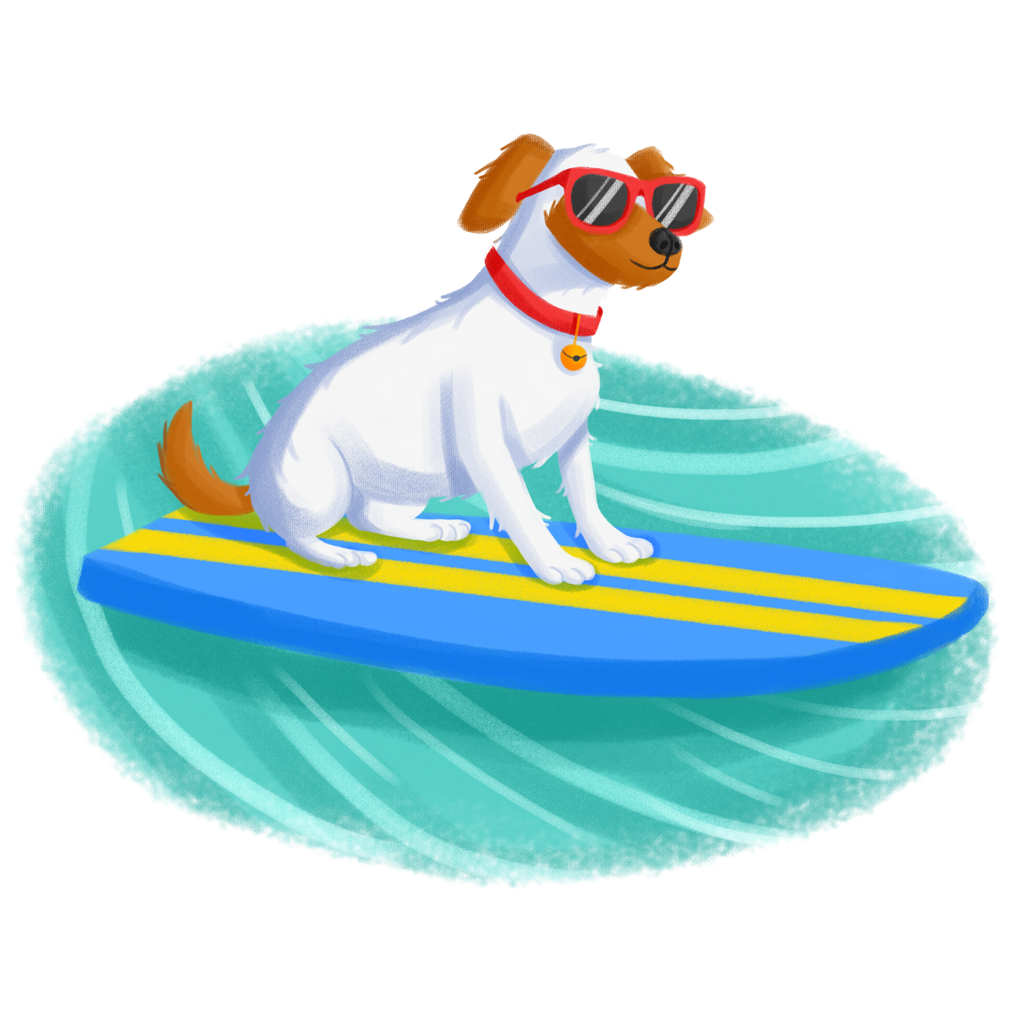 Bandana Collar - Surf's Pup