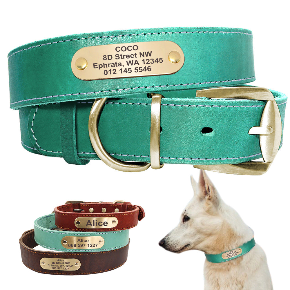 Custom Leather Pet Collar