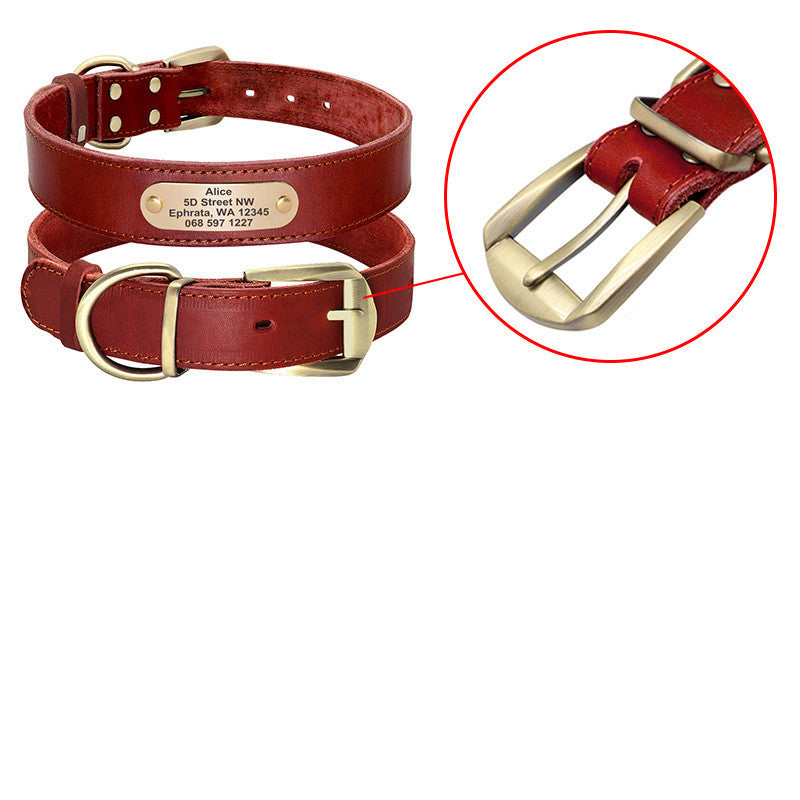 Custom Leather Pet Collar