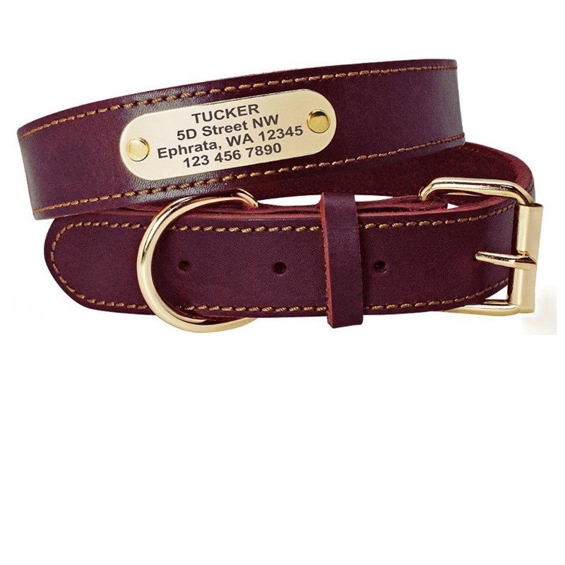 Custom Leather Pet Collar