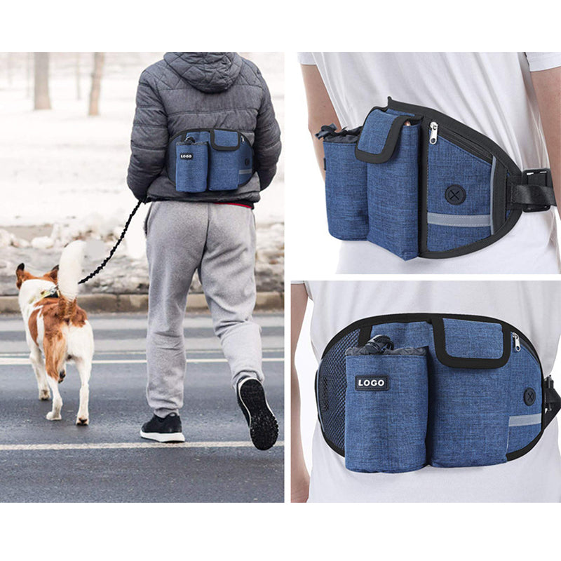 Hands Free Running Leash and Bag