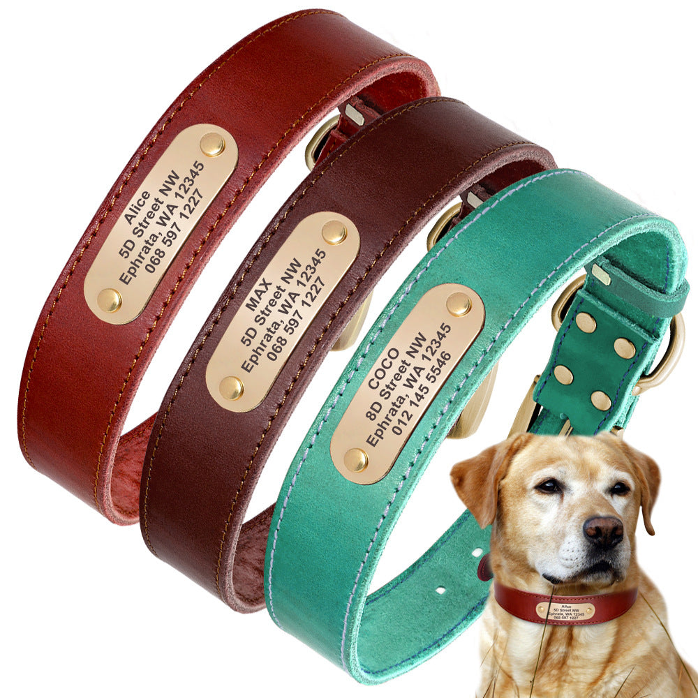 Custom Leather Pet Collar