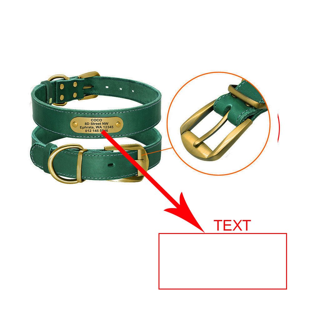 Custom Leather Pet Collar