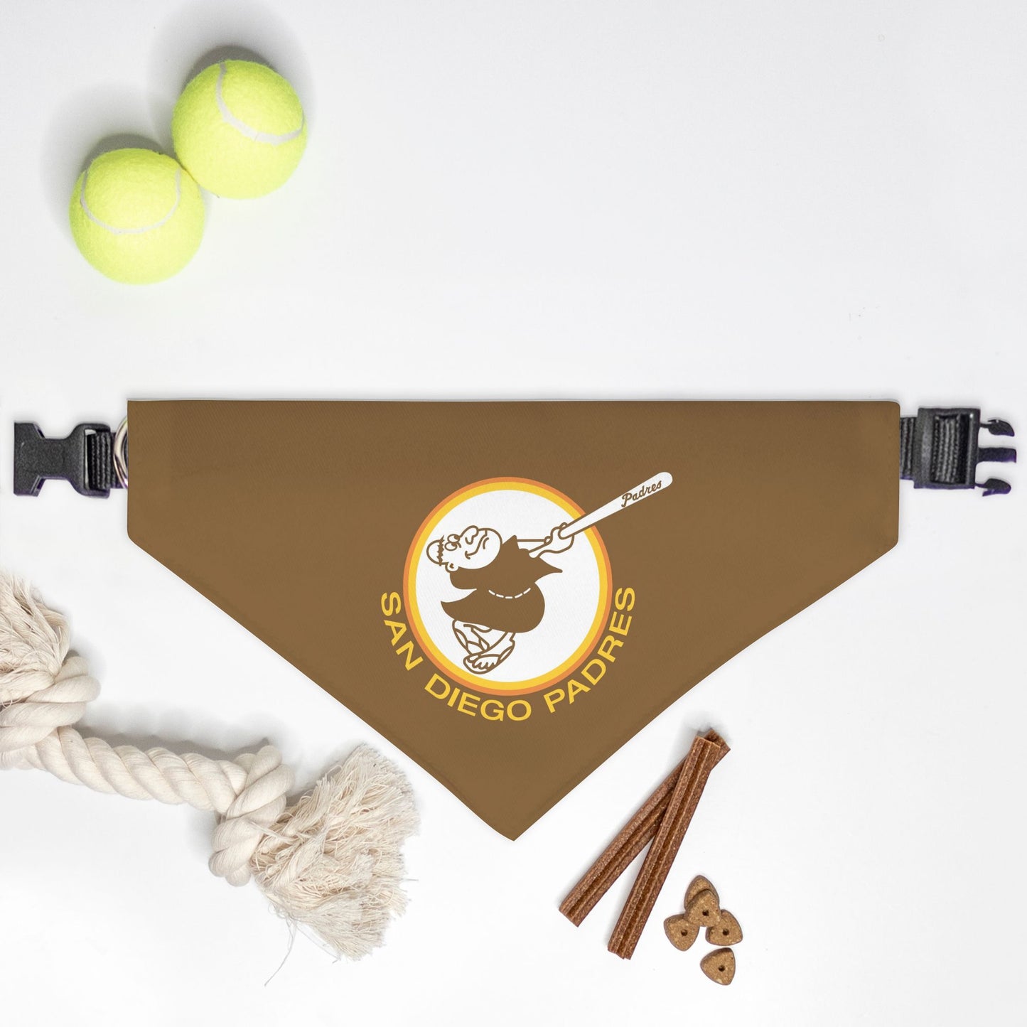 Bandana Collar - San Diego Padres Swinging Friar Brown