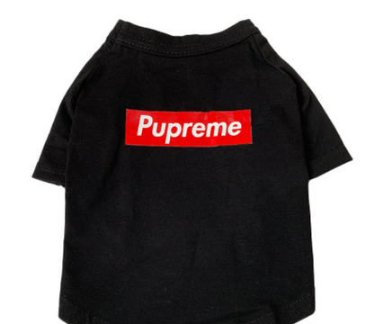 Pupreme Black Summer Tee