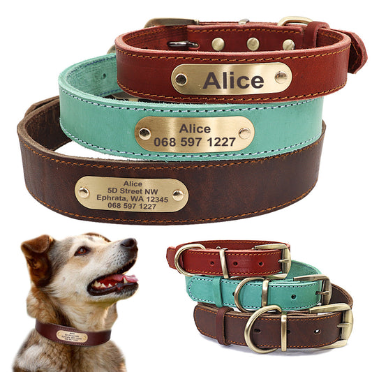 Custom Leather Pet Collar