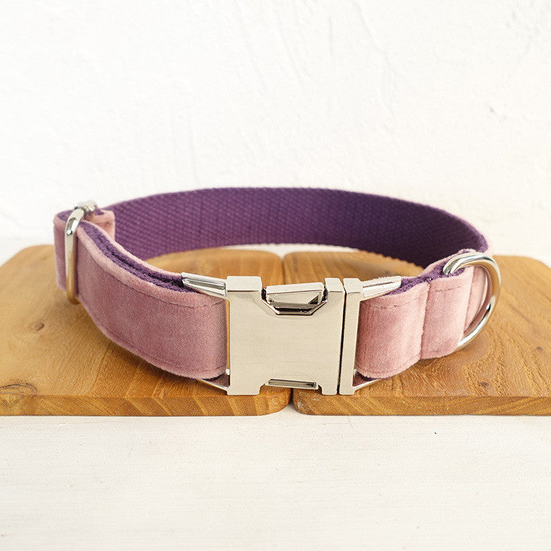 Pink Dog Collar Leash with Bow