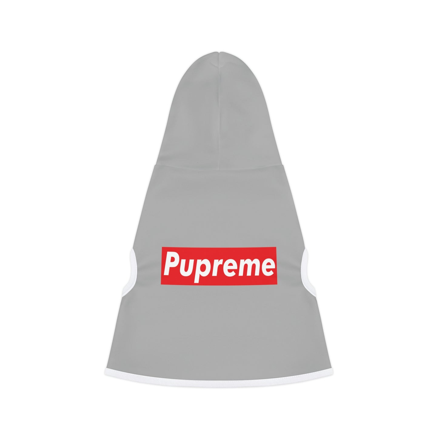 Pupreme Gray Hoodie (Ribbed)