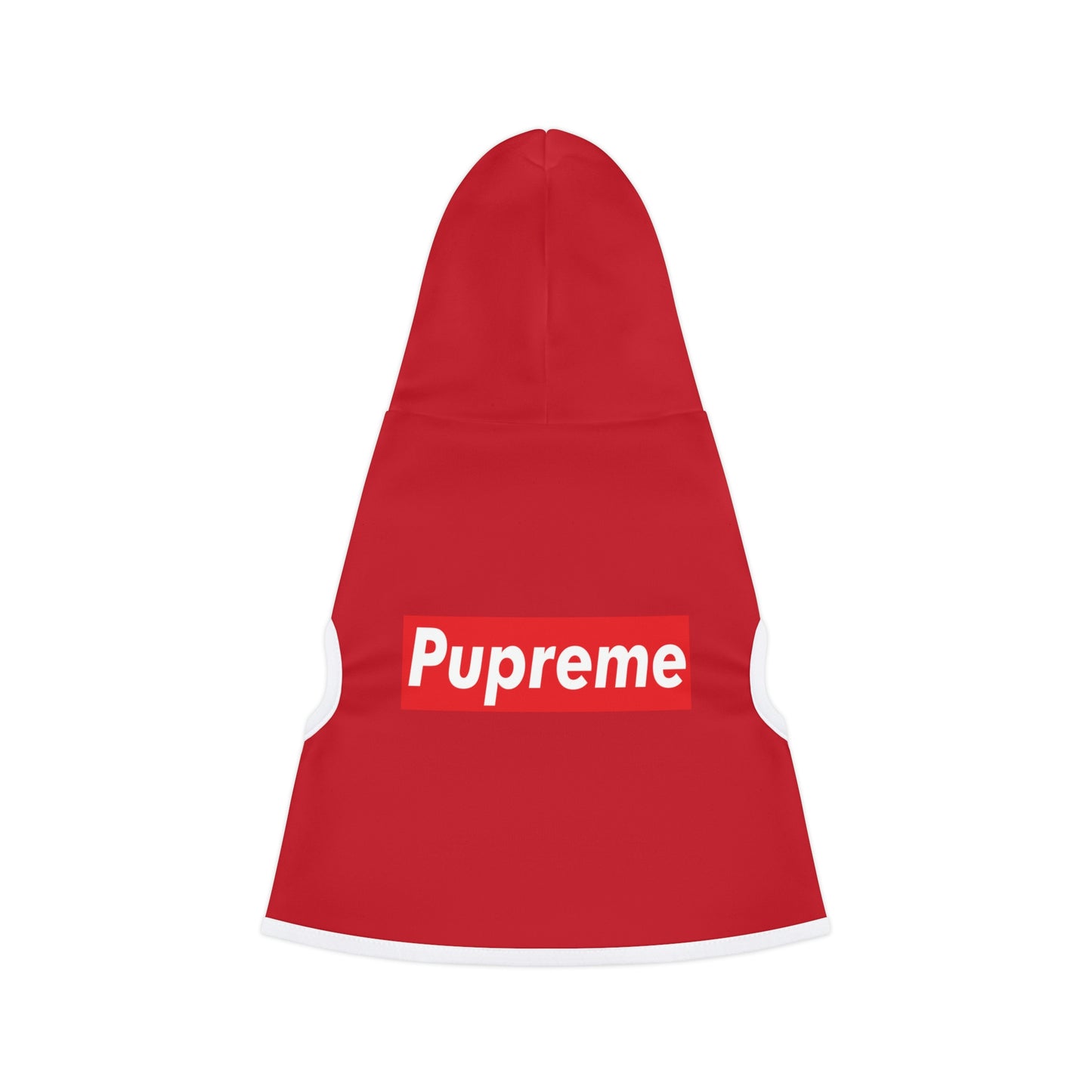 Pupreme Red Hoodie (Ribbed)