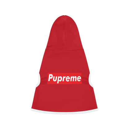 Pupreme Red Hoodie (Ribbed)