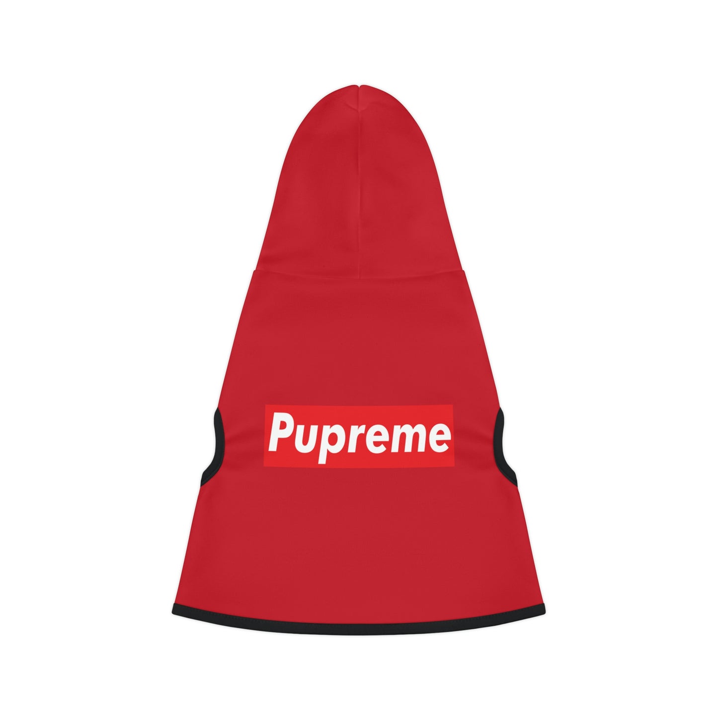 Pupreme Red Hoodie (Ribbed)