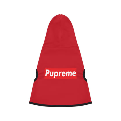 Pupreme Red Hoodie (Ribbed)